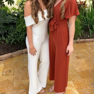 Off the shoulder jumpsuit